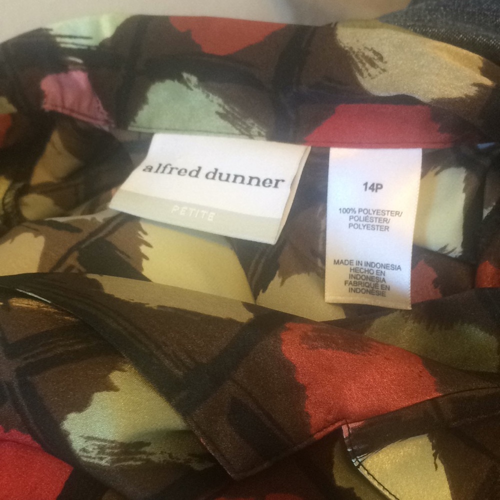FINAL MARKDOWN Ladies Alfred dunner blouse 14p - Picture 4 of 4